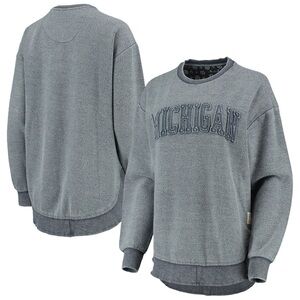 Michigan Women's Gray Crew Neck Sweater